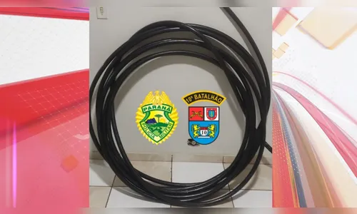 Dupla é flagrada furtando fios de cobre e foge antes da chegada da PM