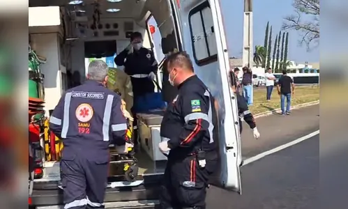 Câmera flagra acidente que arrancou perna de motociclista na BR-369