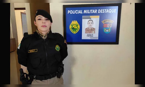 Soldado Portela é homenageada por destaque em serviço na 6ª CIPM