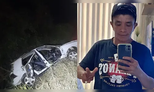 Mãe pede orações para filho após carro bater em árvore na PR-272