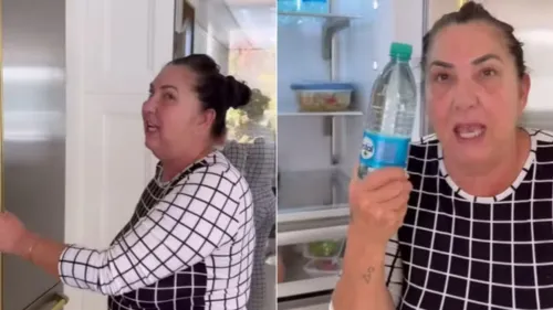 Margareth Serrão perdeu a paciência com a geladeira nova da filha
