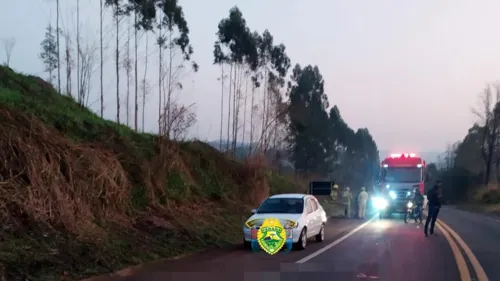 O acidente foi na madrugada de domingo