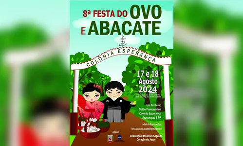 Arapongas: 8ª Festa do Ovo e do Abacate acontece neste final de semana