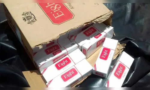 PM apreende 39 caixas de cigarros contrabandeados em Lidianópolis