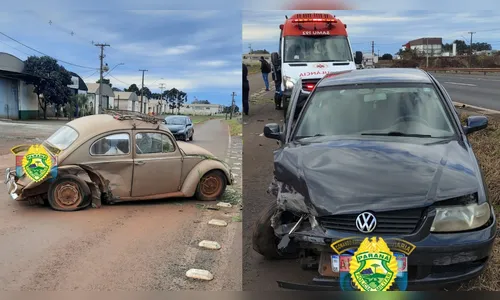 Acidente entre carros deixa dois feridos na PR-444 em Arapongas