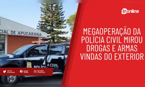 Polícia Civil faz operação com helicóptero em Apucarana