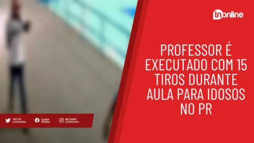 Professor é executado com 15 tiros durante aula para idosos no PR