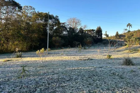 Temperaturas negativas foram observadas principalmente nas cidades mais ao Sul do Estado