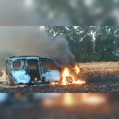 Polícia de Faxinal identifica suspeitos de furto e incêndio de Doblo