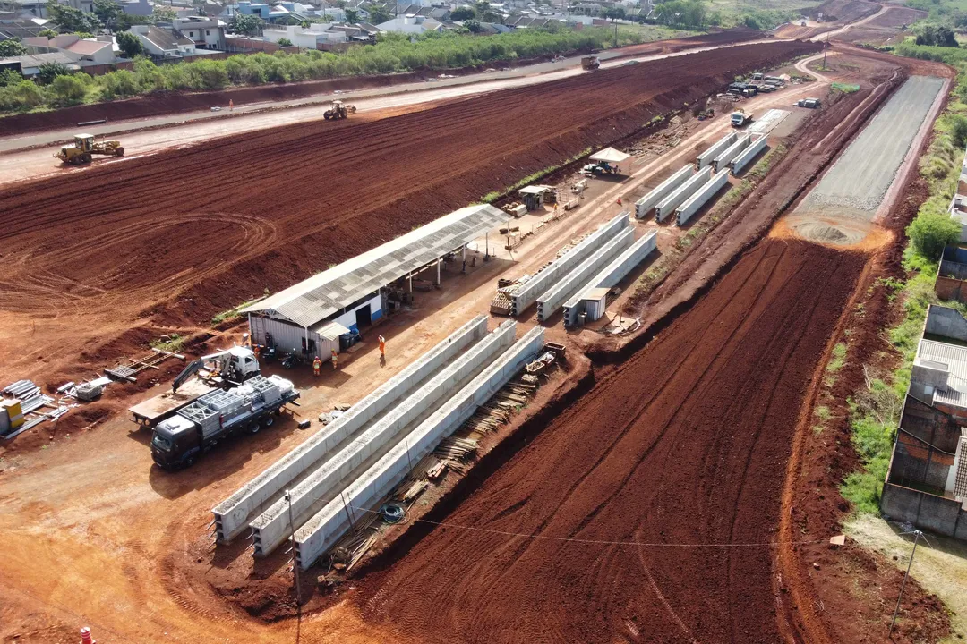 Avenida República Argentina em Foz do Iguaçu, passa por obras