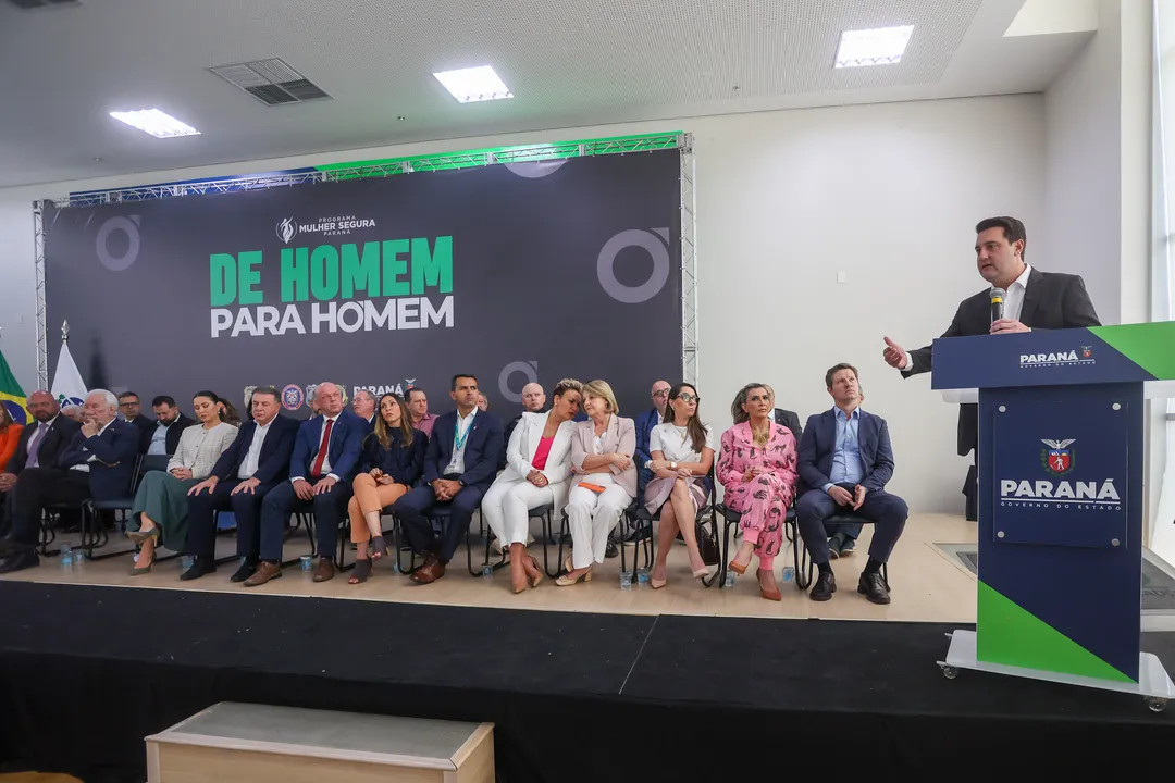 Governador Carlos Massa Ratinho Junior participa do lançamento programa De Homem para Homem