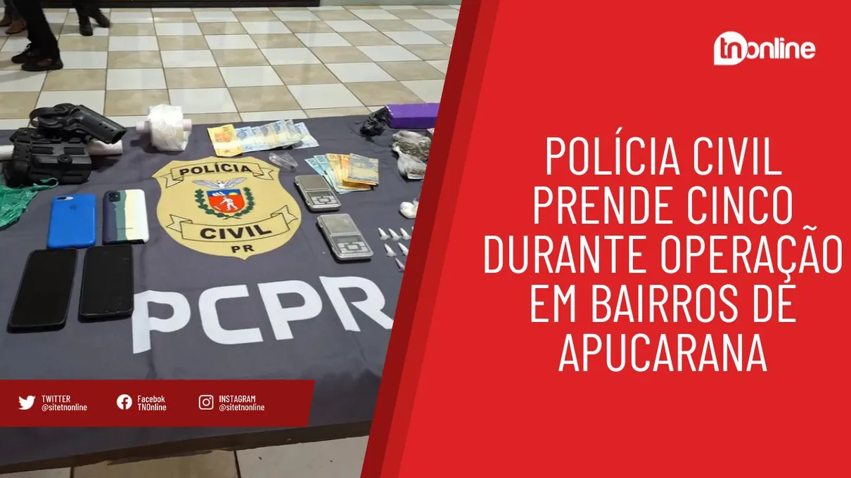 Polícia Civil prende integrantes de organização criminosa em Apucarana