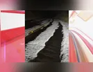 Chuva de granizo atinge PR-466 entre Lidianópolis e Jardim Alegre