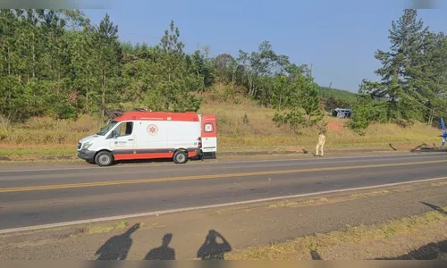 Veículo capota entre Mauá da Serra e Faxinal; helicóptero foi acionado