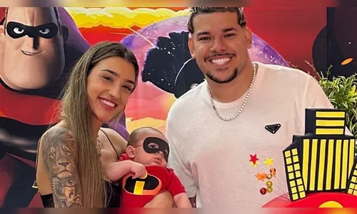 Bia Miranda e DJ Buarque celebram 3 meses do filho