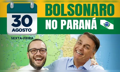Bolsonaro estará nesta sexta-feira em Arapongas; veja programação