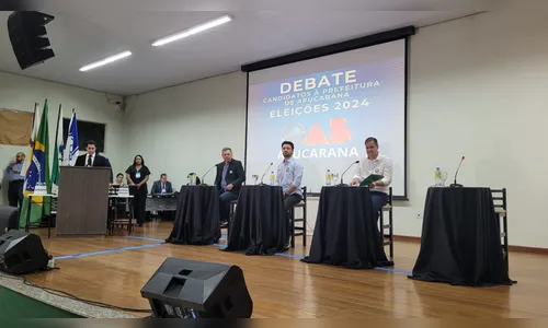 Debate da OAB reúne três candidatos a prefeito em Apucarana