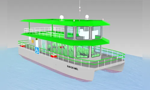 Veja como serão novos catamarãs que farão travessia no litoral do PR