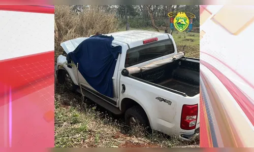 Morador de Primeiro de Maio morre após bater caminhonete contra árvore