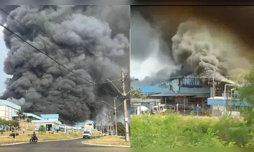 Incêndio de grandes proporções atinge frigorífico no Norte do Paraná