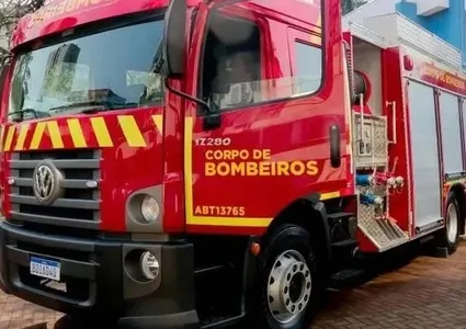 Incêndio ocorreu em uma residência localizada na Rua Rio Negro, Vila São José