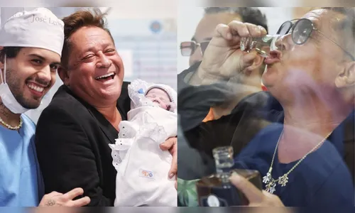 Leonardo assiste nascimento do neto bebendo cachaça em maternidade