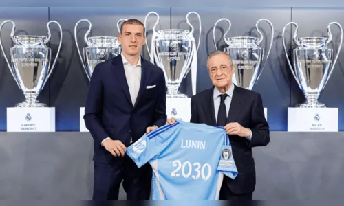 Oficial Real Madrid renova de contrato com goleiro Lunin até 2030