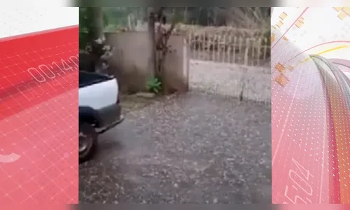 Em meio à seca, Paraná registra chuvas de granizo; veja vídeo