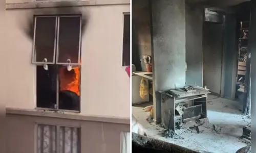 Homem é preso após atear fogo em apartamento com filhos dentro