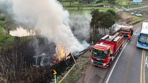 O incêndio foi na tarde de quinta-feira