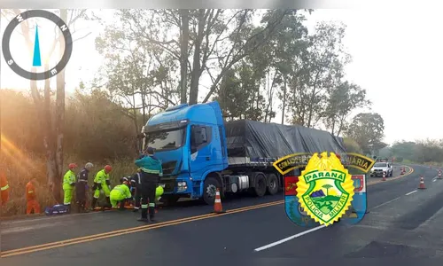 Trabalhador é atropelado enquanto fazia manutenção na PR-092