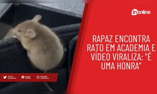 Rapaz encontra rato em academia e vídeo viraliza: 