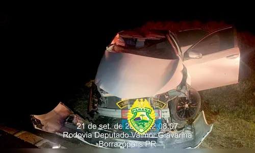 Capotamento na PR-170 em Borrazópolis deixa motorista ferido