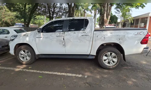 Hilux roubada na Caixa de São Pedro é encontrada no Parque da Raposa