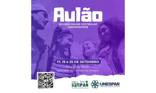 Unespar oferece aulas online gratuitas para revisão de conteúdos