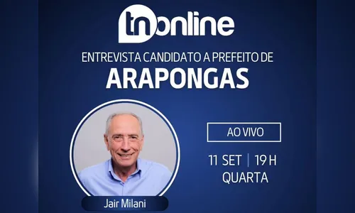 Veja ao vivo: TNOnline entrevista candidato a prefeito Jair Milani