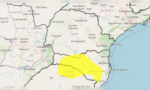 Parte do Paraná está em alerta amarelo para risco de geadas; veja onde
