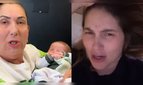 Virginia filmava enquanto sua mãe tentava acordar o recém-nascido