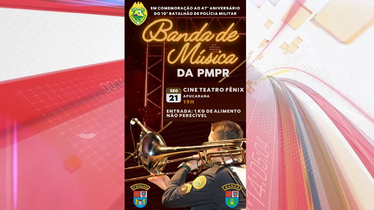 10º Batalhão de Polícia Militar celebra 47 anos com concerto