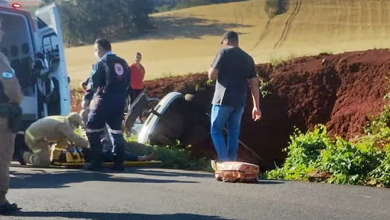 Acidente foi na tarde deste sábado na estrada o Jardim Florestal