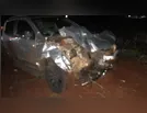 Colisão entre caminhonetes mobiliza equipes de socorro na PR-444