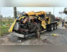 Caminhoneiro fica em estado grave após acidente no pedágio na BR-369