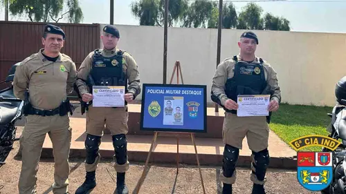 6ª CIPM homenageia soldados por ações de destaque no 3º trimestre