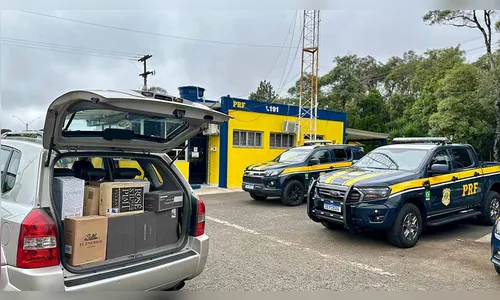 PRF apreende garrafas de vinho transportadas ilegalmente na BR-277