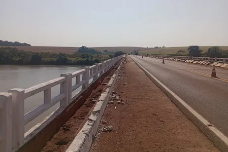 A ponte está interditada desde 26 de agosto para obras