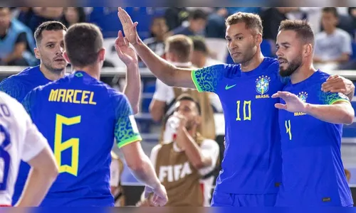 Brasil vence a Ucrânia e garante vaga na final Copa do Mundo de futsal