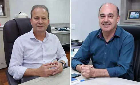 Candidatos Carlos Gil e Miguel Amaral