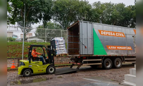 Defesa Civil envia ajuda humanitária para Dois Vizinhos após granizo