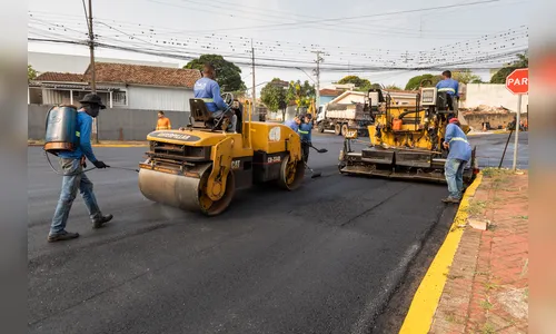 Rua Noboru Fukushima recebe recape asfáltico em Apucarana