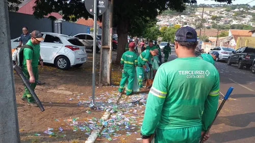 Empresa está nas ruas desde as primeiras horas da manhã